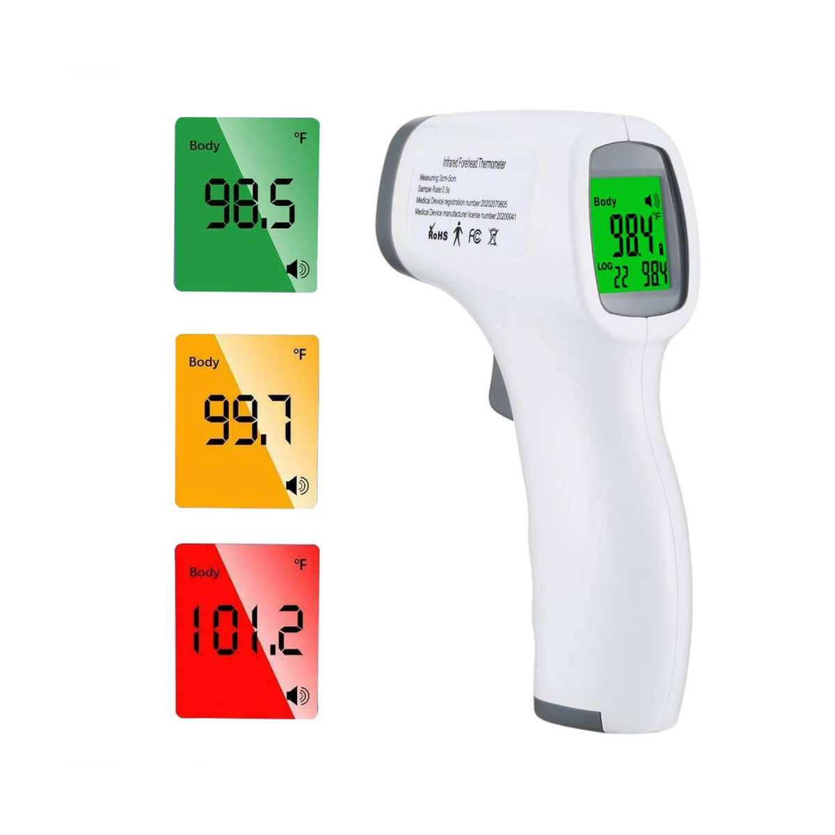 Digital Non-Contact Head Body Food Dual Mode Gun Thermometer Baby Adult