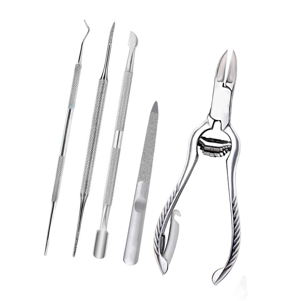 Ingrown Toenail, Ingrowing Toenail File, Professional Nail Care Set 5PCS