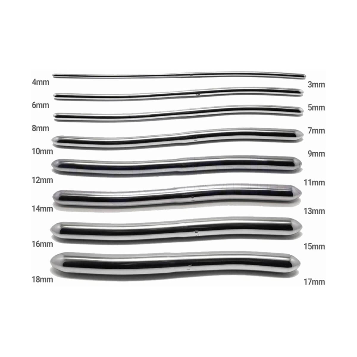 Urethral Hegar Dilator Sounds Surgical Gyne Instruments 8-Piece Set CE Mark