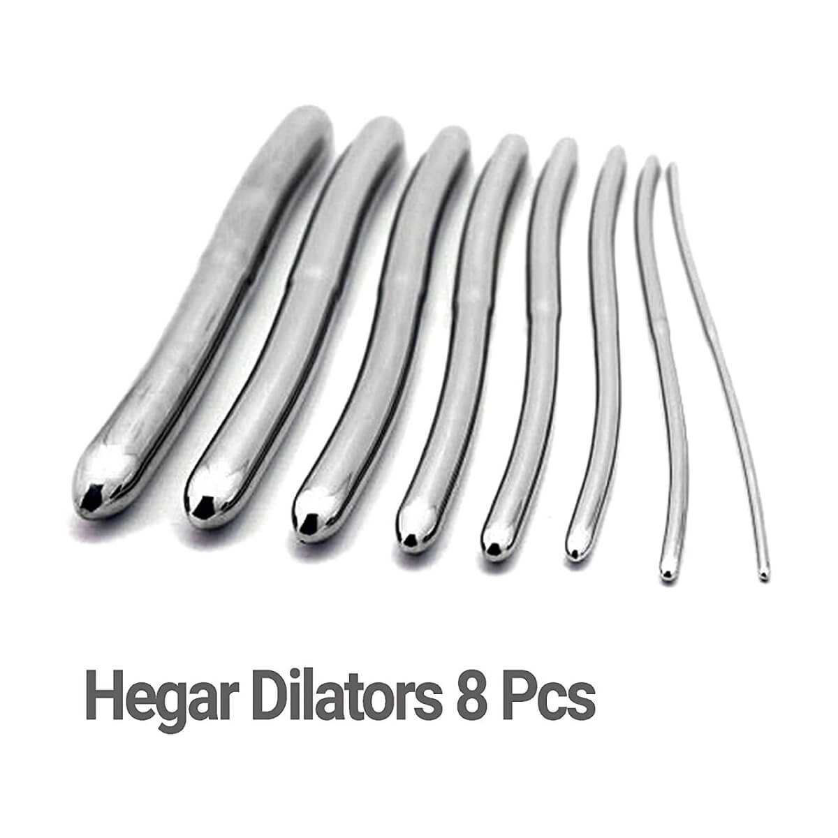 Urethral Hegar Dilator Sounds Surgical Gyne Instruments 8-Piece Set CE Mark